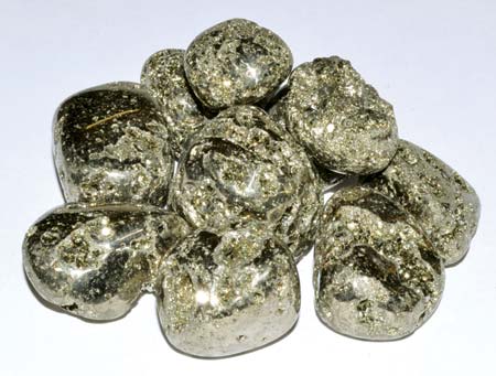 1 lb Pyrite tumbled stones Image