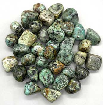 1 lb Turquoise tumbled stones Image