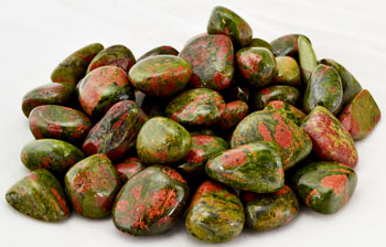 1 lb Unakite tumbled stones Image