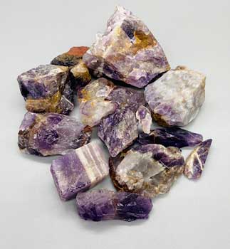 1 lb Amethyst untumbled stones Image