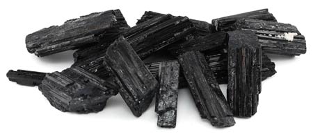 1 lb Black Tourmaline untumbled stones Image