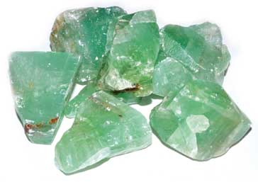 1 lb Green Calcite untumbled stones Image
