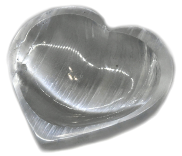 4″ Selenite Heart bowl Image